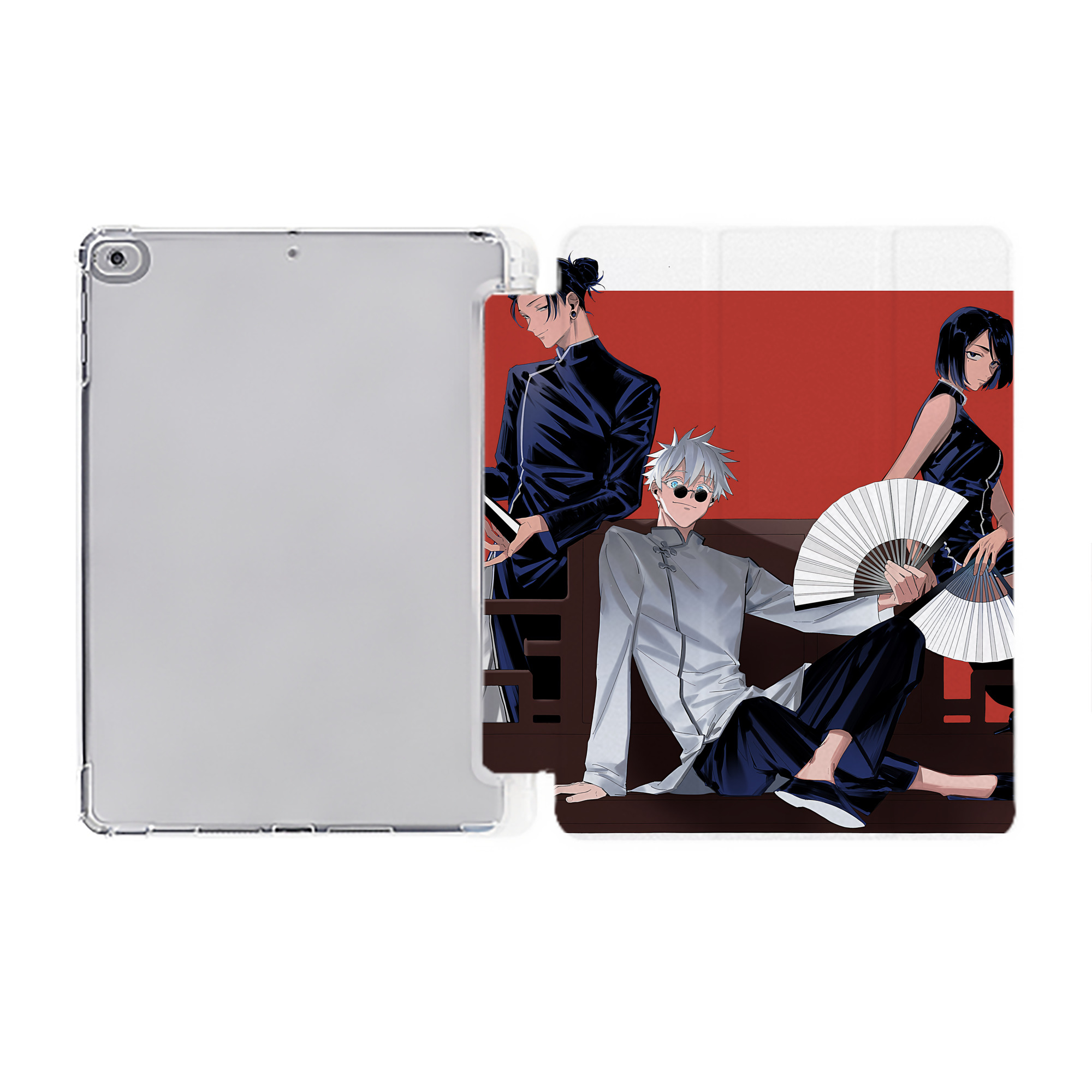 （画像用） SPY×FAMILY间谍家家酒 IPad ケース ペン収納付き 三つ折りスタンド PUレザー×シリコン 対応機種9.5/10.5/10.9インチ